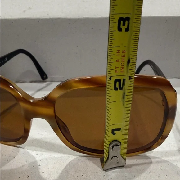 CHANEL Italy Vintage Tortoise Shell light Honey color Sunglasses 🕶️ & hard Case - Picture 12 of 16